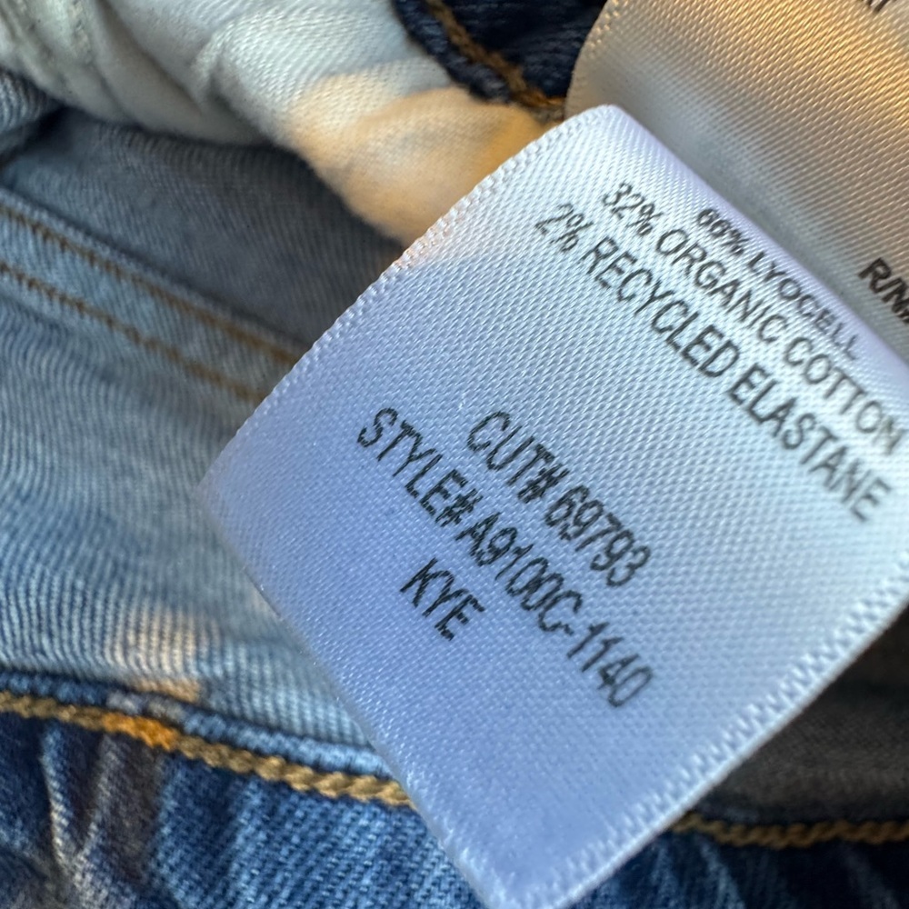 Agolde Jeans Womens 29 Kye Mid Rise Straight Crop Jeans in Blue - Picture 9 of 10